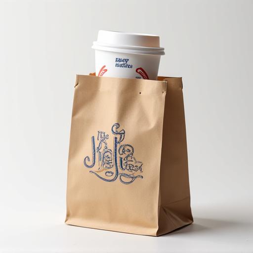 Bolsa de café para llevar con logo